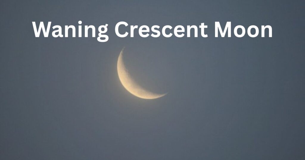 waxing crescent moon